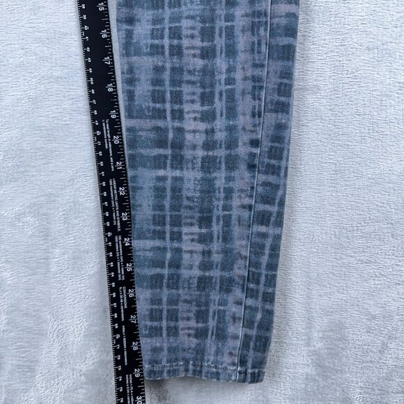Cabi Jeans Skinny Denim Stretch Grid Print Low Rise Womens Navy Gray Size 8 - Picture 10 of 12
